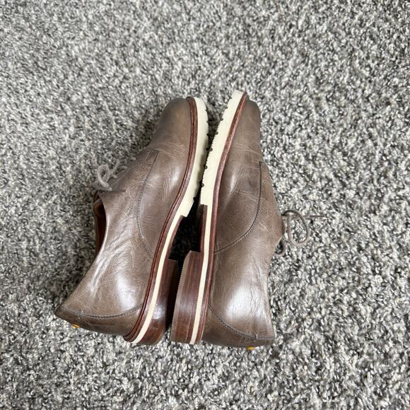 Samuel Hubbard Women's US 6 All Aboard Oxford Taupe Brown Leather Shoe Preppy - Picture 9 of 10